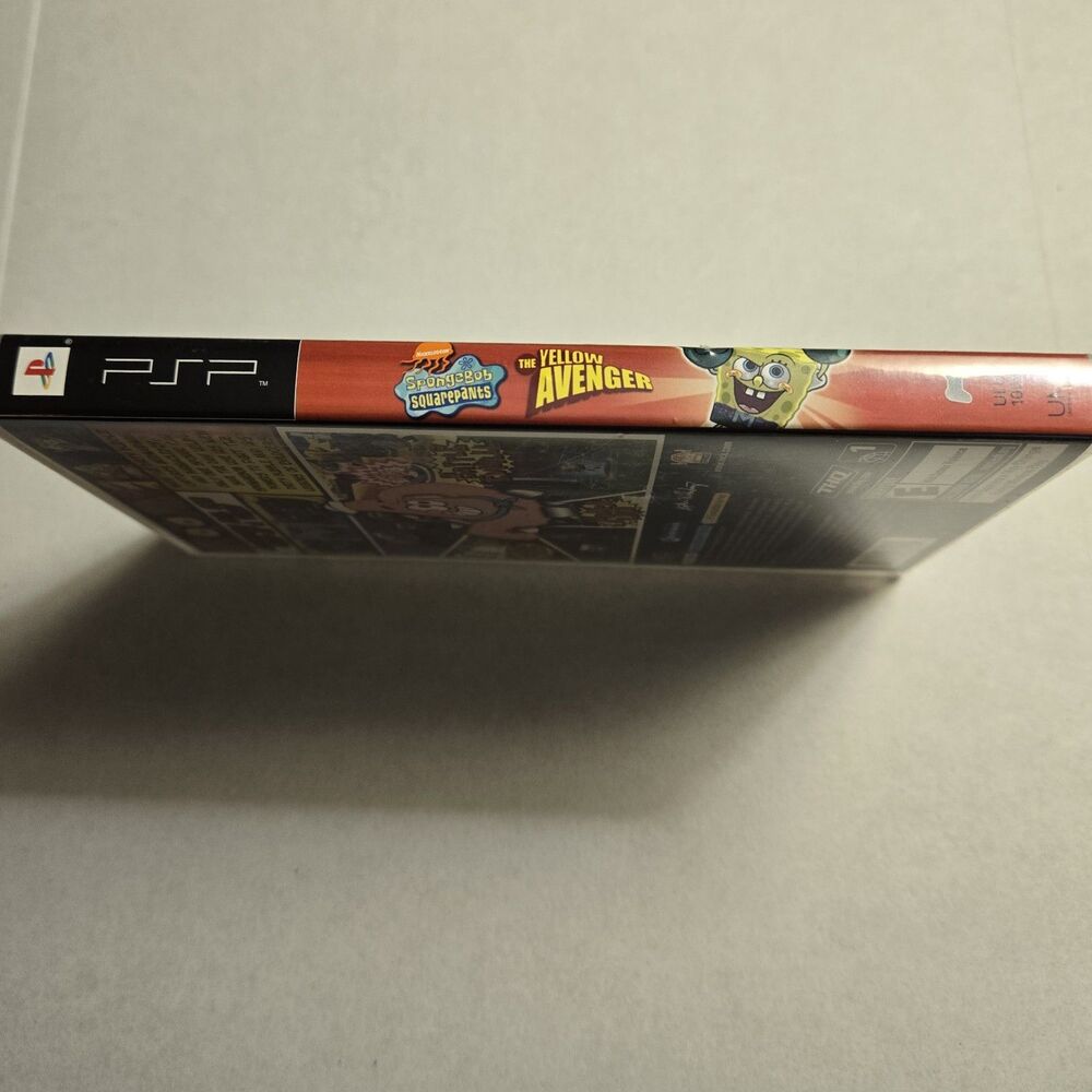 SpongeBob SquarePants The Yellow Avenger Sony PSP Complete in Box - Picture 4 of 8